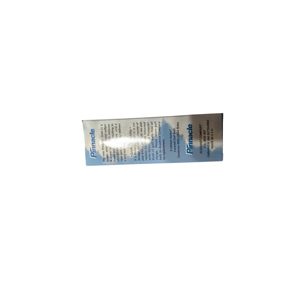 Claritin Drug Rep Collectible Golf Balls Pharmaceutical Ad Pinnacle 3 Balls